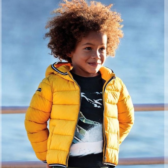 boys yellow puffer jacket